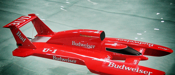 MHZ Miss Budweiser T-3 Modell 1:8